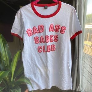 Bad Ass Babes Club Tee Shirt 💋❣️ Size Small NWOT
